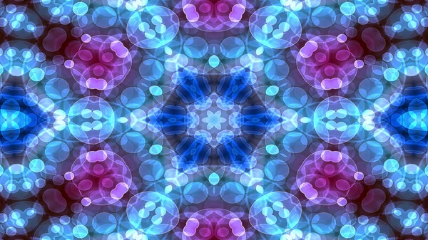 Abstract Colorful Shiny Hypnotic Concept Symmetric Pattern Ornamental Decorative Kaleidoscope — Stock Photo, Image