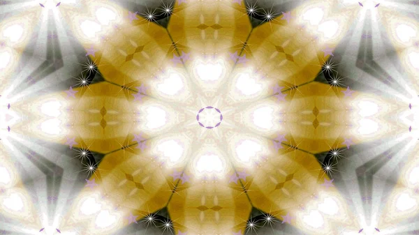 Färgglada Glänsande Och Hypnotiska Abstrakt Symmetriska Mönster Dekorativa Dekorativa Kalejdoskop — Stockfoto
