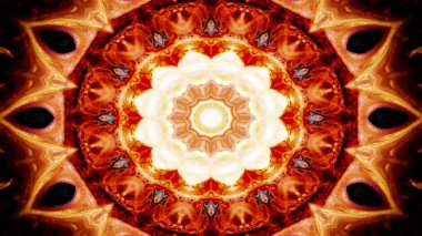 Soyut renkli simetrik Kaleidoscope