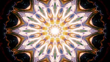 Soyut renkli simetrik Kaleidoscope