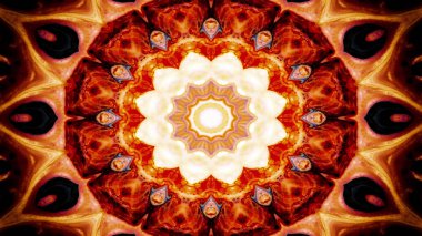 Soyut renkli simetrik Kaleidoscope