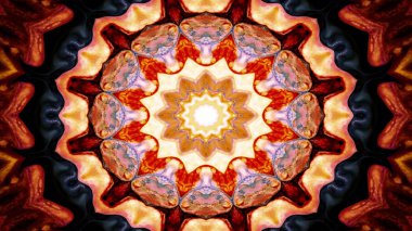 Soyut renkli simetrik Kaleidoscope