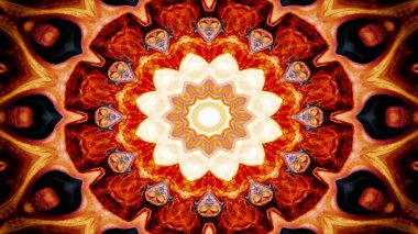 Soyut renkli simetrik Kaleidoscope