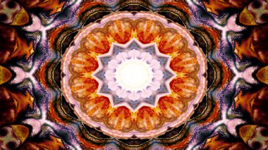 Soyut renkli simetrik Kaleidoscope