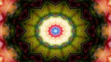 Soyut renkli simetrik Kaleidoscope