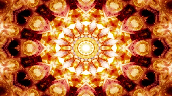 Abstrakta färgstarka symmetriska Kalejdoskop — Stockfoto
