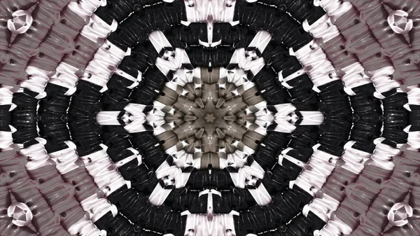 Abstraktní Barevný Symetrický Vzor Ornamentální Dekorativní Kaleidoskop Hnutí Geometrický Kruh — Stock fotografie
