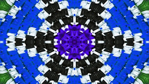 Abstrakte Bunte Symmetrische Muster Ornamentale Dekorative Kaleidoskop Bewegung Geometrischer Kreis — Stockfoto