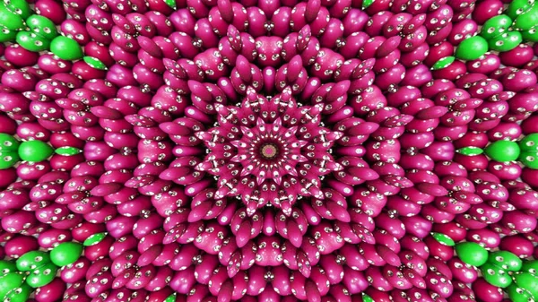 Abstrakte Bunte Symmetrische Muster Ornamentale Dekorative Kaleidoskop Bewegung Geometrischer Kreis — Stockfoto