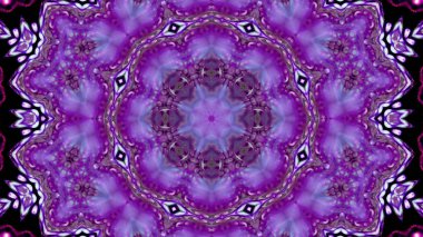 Soyut boya fırça mürekkep patlayabilir formanın düzgün kavramı simetrik desen süs dekoratif Kaleidoscope hareketi geometrik daire ve yıldız şekli