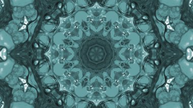 Soyut boya fırça mürekkep patlayabilir formanın düzgün kavramı simetrik desen süs dekoratif Kaleidoscope hareketi geometrik daire ve yıldız şekiller