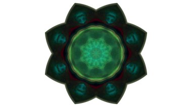 Soyut boya fırça mürekkep patlayabilir formanın düzgün kavramı simetrik desen süs dekoratif Kaleidoscope hareketi geometrik daire ve yıldız şekiller