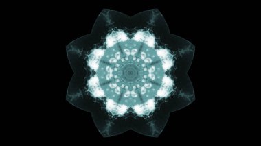 Soyut boya fırça mürekkep patlayabilir formanın düzgün kavramı simetrik desen süs dekoratif Kaleidoscope hareketi geometrik daire ve yıldız şekiller