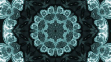 Soyut boya fırça mürekkep patlayabilir formanın düzgün kavramı simetrik desen süs dekoratif Kaleidoscope hareketi geometrik daire ve yıldız şekiller