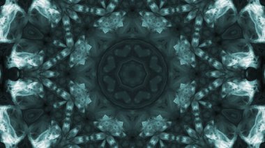 Soyut boya fırça mürekkep patlayabilir formanın düzgün kavramı simetrik desen süs dekoratif Kaleidoscope hareketi geometrik daire ve yıldız şekiller