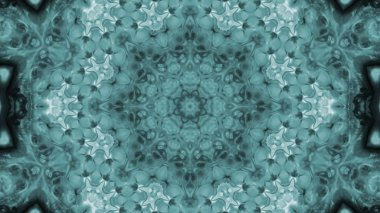 Soyut boya fırça mürekkep patlayabilir formanın düzgün kavramı simetrik desen süs dekoratif Kaleidoscope hareketi geometrik daire ve yıldız şekiller