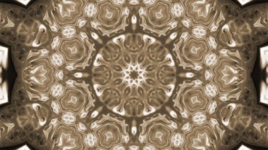 Soyut boya fırça mürekkep patlayabilir formanın düzgün kavramı simetrik desen süs dekoratif Kaleidoscope hareketi geometrik daire ve yıldız şekiller