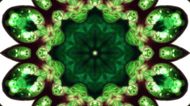 Soyut boya fırça mürekkep patlayabilir formanın düzgün kavramı simetrik desen süs dekoratif Kaleidoscope hareketi geometrik daire ve yıldız şekiller