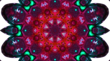 Soyut boya fırça mürekkep patlayabilir formanın düzgün kavramı simetrik desen süs dekoratif Kaleidoscope hareketi geometrik daire ve yıldız şekiller