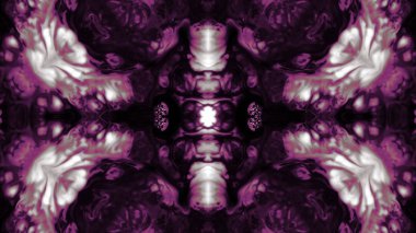 Soyut boya fırça mürekkep patlayabilir formanın düzgün kavramı simetrik desen süs dekoratif Kaleidoscope hareketi geometrik daire ve yıldız şekiller