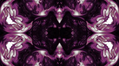 Soyut boya fırça mürekkep patlayabilir formanın düzgün kavramı simetrik desen süs dekoratif Kaleidoscope hareketi geometrik daire ve yıldız şekiller