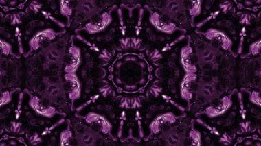 Soyut boya fırça mürekkep patlayabilir formanın düzgün kavramı simetrik desen süs dekoratif Kaleidoscope hareketi geometrik daire ve yıldız şekiller