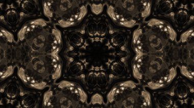 Soyut boya fırça mürekkep patlayabilir formanın düzgün kavramı simetrik desen süs dekoratif Kaleidoscope hareketi geometrik daire ve yıldız şekiller