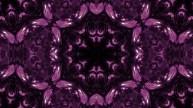 Soyut boya fırça mürekkep patlayabilir formanın düzgün kavramı simetrik desen süs dekoratif Kaleidoscope hareketi geometrik daire ve yıldız şekiller