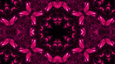 Soyut boya fırça mürekkep patlayabilir formanın düzgün kavramı simetrik desen süs dekoratif Kaleidoscope hareketi geometrik daire ve yıldız şekiller