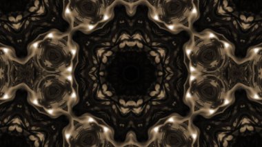 Soyut boya fırça mürekkep patlayabilir formanın düzgün kavramı simetrik desen süs dekoratif Kaleidoscope hareketi geometrik daire ve yıldız şekiller