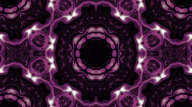 Soyut boya fırça mürekkep patlayabilir formanın düzgün kavramı simetrik desen süs dekoratif Kaleidoscope hareketi geometrik daire ve yıldız şekiller