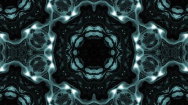 Soyut boya fırça mürekkep patlayabilir formanın düzgün kavramı simetrik desen süs dekoratif Kaleidoscope hareketi geometrik daire ve yıldız şekiller