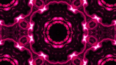 Soyut boya fırça mürekkep patlayabilir formanın düzgün kavramı simetrik desen süs dekoratif Kaleidoscope hareketi geometrik daire ve yıldız şekiller