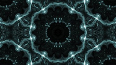 Soyut boya fırça mürekkep patlayabilir formanın düzgün kavramı simetrik desen süs dekoratif Kaleidoscope hareketi geometrik daire ve yıldız şekiller