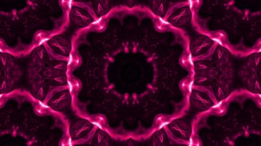 Soyut boya fırça mürekkep patlayabilir formanın düzgün kavramı simetrik desen süs dekoratif Kaleidoscope hareketi geometrik daire ve yıldız şekiller