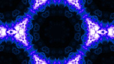 Soyut boya fırça mürekkep patlayabilir formanın düzgün kavramı simetrik desen süs dekoratif Kaleidoscope hareketi geometrik daire ve yıldız şekiller