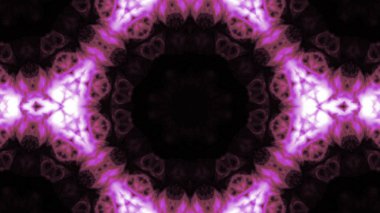 Soyut boya fırça mürekkep patlayabilir formanın düzgün kavramı simetrik desen süs dekoratif Kaleidoscope hareketi geometrik daire ve yıldız şekiller