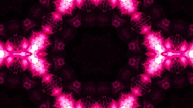 Soyut boya fırça mürekkep patlayabilir formanın düzgün kavramı simetrik desen süs dekoratif Kaleidoscope hareketi geometrik daire ve yıldız şekiller