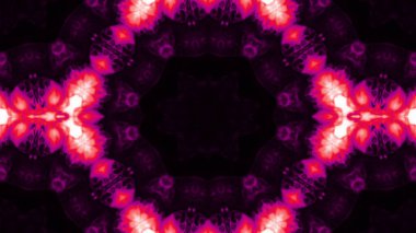 Soyut boya fırça mürekkep patlayabilir formanın düzgün kavramı simetrik desen süs dekoratif Kaleidoscope hareketi geometrik daire ve yıldız şekiller