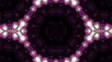 Soyut boya fırça mürekkep patlayabilir formanın düzgün kavramı simetrik desen süs dekoratif Kaleidoscope hareketi geometrik daire ve yıldız şekiller