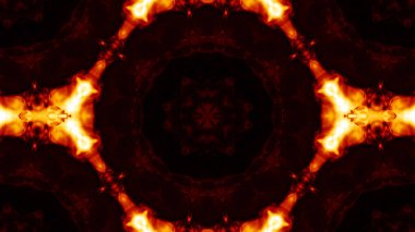 Soyut boya fırça mürekkep patlayabilir formanın düzgün kavramı simetrik desen süs dekoratif Kaleidoscope hareketi geometrik daire ve yıldız şekiller