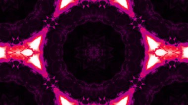 Soyut boya fırça mürekkep patlayabilir formanın düzgün kavramı simetrik desen süs dekoratif Kaleidoscope hareketi geometrik daire ve yıldız şekiller