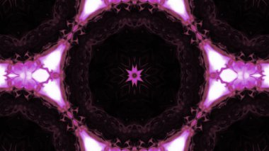 Soyut boya fırça mürekkep patlayabilir formanın düzgün kavramı simetrik desen süs dekoratif Kaleidoscope hareketi geometrik daire ve yıldız şekiller