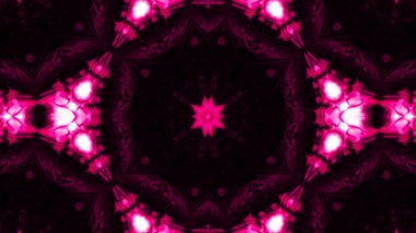 Soyut boya fırça mürekkep patlayabilir formanın düzgün kavramı simetrik desen süs dekoratif Kaleidoscope hareketi geometrik daire ve yıldız şekiller