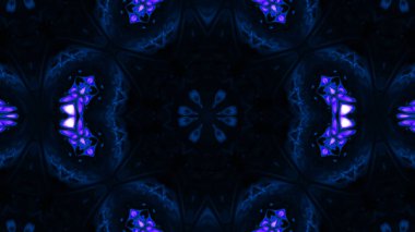 Soyut boya fırça mürekkep patlayabilir formanın düzgün kavramı simetrik desen süs dekoratif Kaleidoscope hareketi geometrik daire ve yıldız şekiller