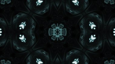 Soyut boya fırça mürekkep patlayabilir formanın düzgün kavramı simetrik desen süs dekoratif Kaleidoscope hareketi geometrik daire ve yıldız şekiller