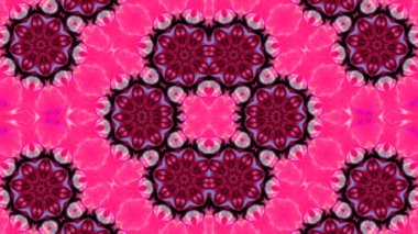 Soyut boya fırça mürekkep patlayabilir formanın düzgün kavramı simetrik desen süs dekoratif Kaleidoscope hareketi geometrik daire ve yıldız şekiller