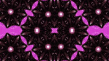 Soyut boya fırça mürekkep patlayabilir formanın düzgün kavramı simetrik desen süs dekoratif Kaleidoscope hareketi geometrik daire ve yıldız şekiller