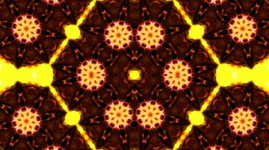 Soyut boya fırça mürekkep patlayabilir formanın düzgün kavramı simetrik desen süs dekoratif Kaleidoscope hareketi geometrik daire ve yıldız şekiller