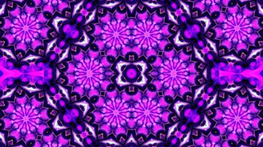 Soyut boya fırça mürekkep patlayabilir formanın düzgün kavramı simetrik desen süs dekoratif Kaleidoscope hareketi geometrik daire ve yıldız şekiller